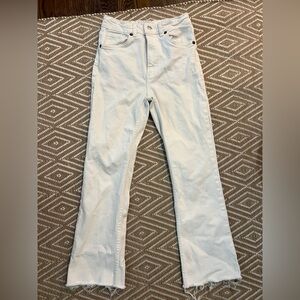 Zara Women's Off-White Flare Jeans